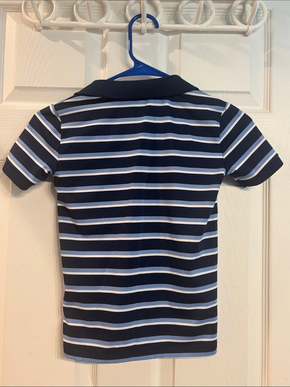Ralph Lauren Navy, Light Blue & White Striped Polo